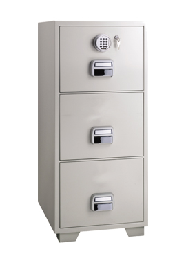 Eagle Fire Resistant Filing Cabinet - SF 680 3EKX , 3 Drawers With Digital + Key Lock On Top Drawer