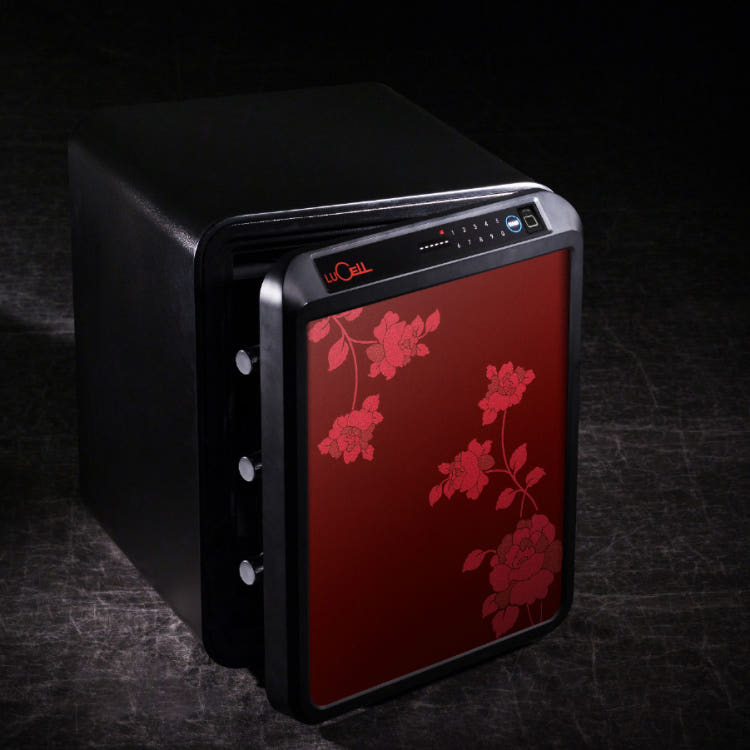 EAGLE PREMIUM FIRE RESISTANT SAFE, LuCell UP-40 (NW) DIGITAL + FINGERPRINT SENSOR (WINE)