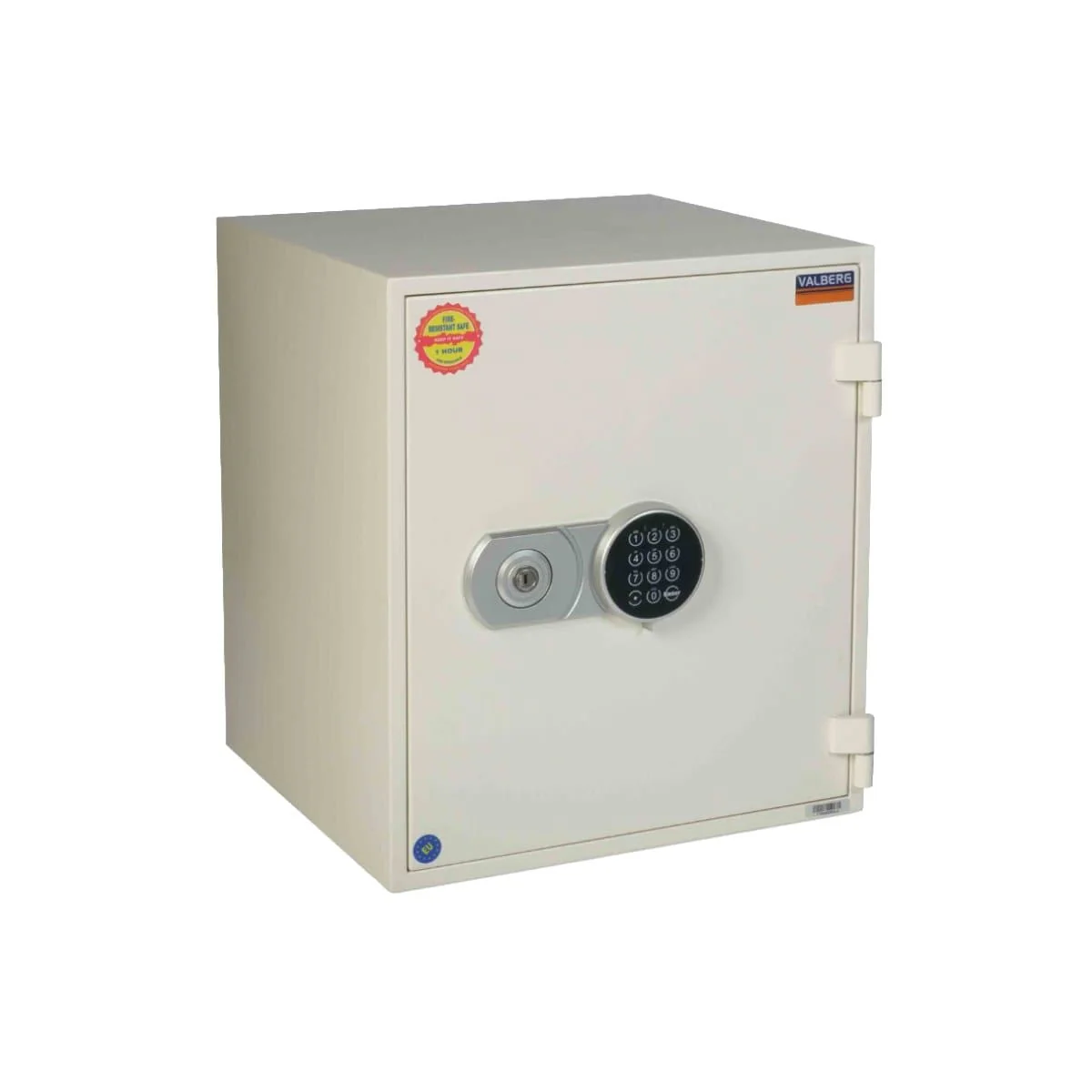 Valberg FRS-51 EL Fire Resistant Safe, Digital & Key Lock - White