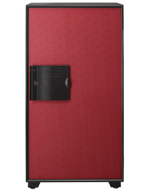 EAGLE PREMIUM FIRE RESISTANT SAFE, EGE-100 DIGITAL + KEY LOCK + FINGERPRINT SENSOR (RED)