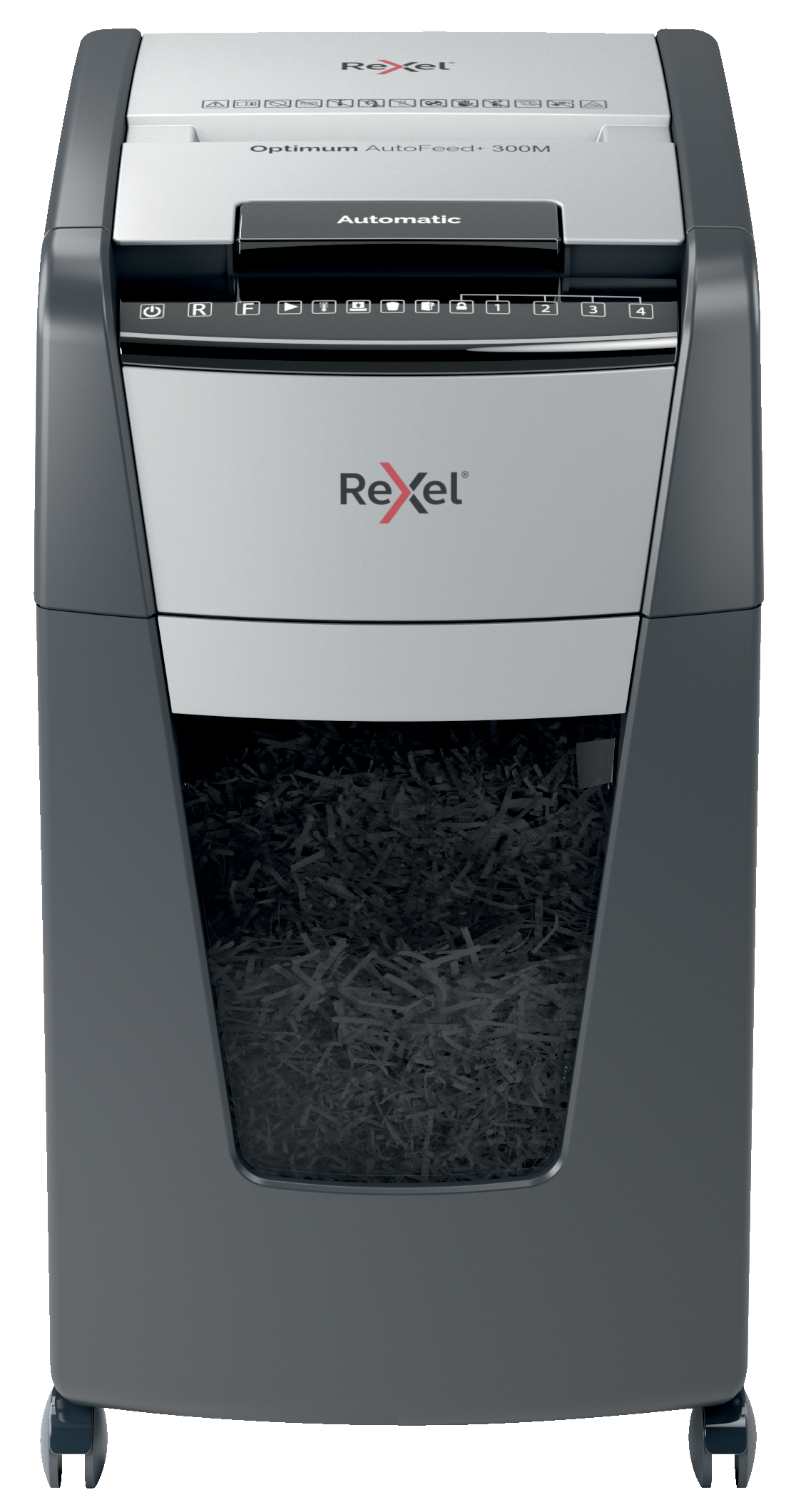 Rexel Optimum AutoFeed+ 300M Automatic Micro Cut Paper Shredder